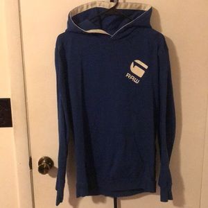 G STAR RAW Blue Medium Hoodie (Men’s)